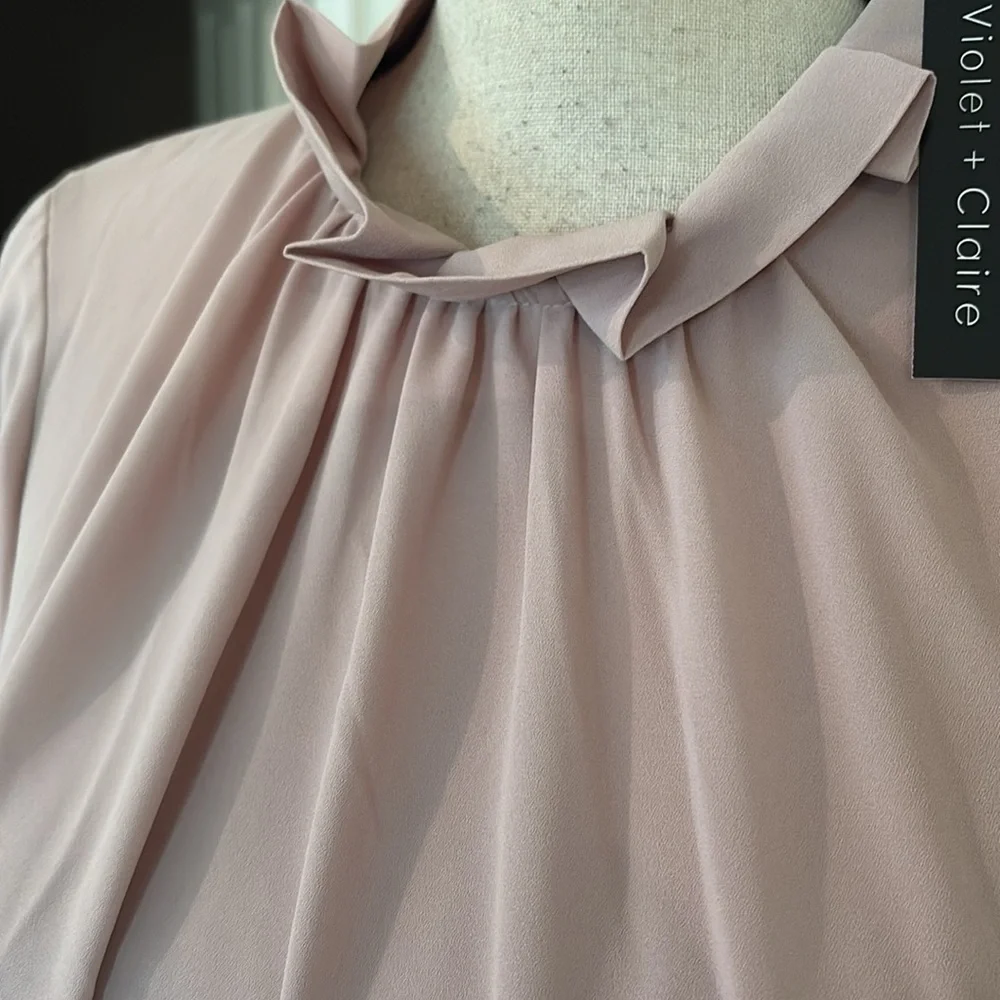 NWT medium violet and Claire pink dress shirt 1105 - Picture 2 of 6